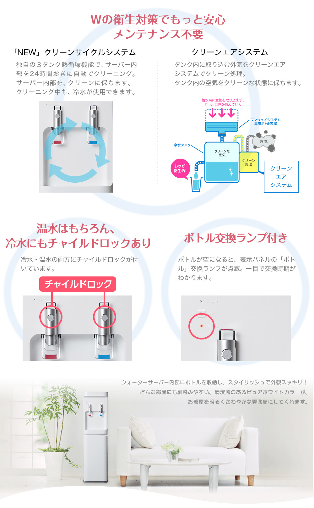 メンテナンス不要